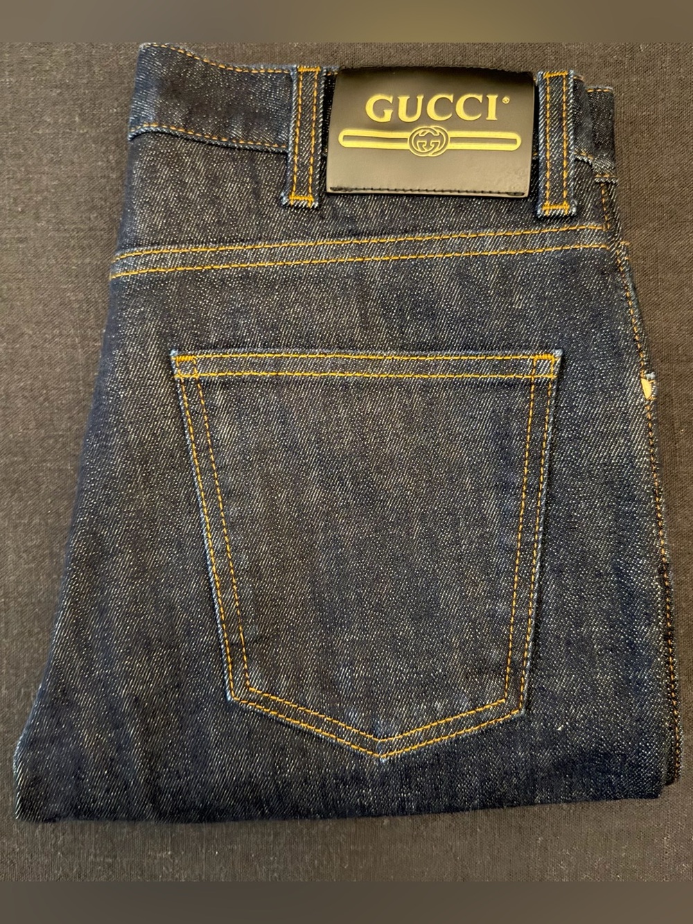 Gucci Slim Straight Men's Jeans in Deep Indigo